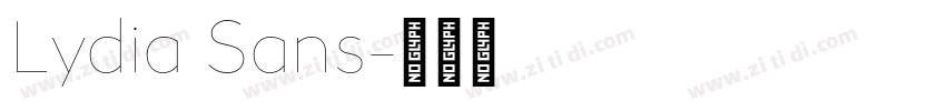 Lydia Sans字体转换